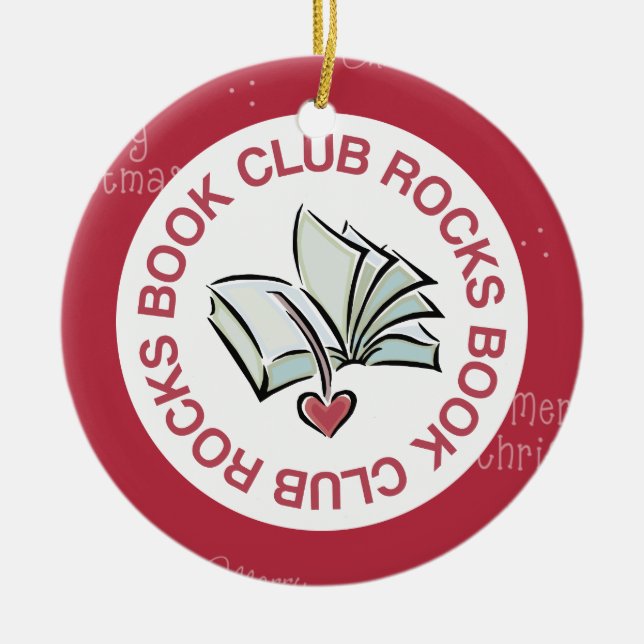 Book Club Christmas Ornament Keepsake Gift (Vorne)