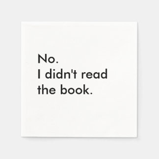 Book Club Cocktail Napkins Serviette