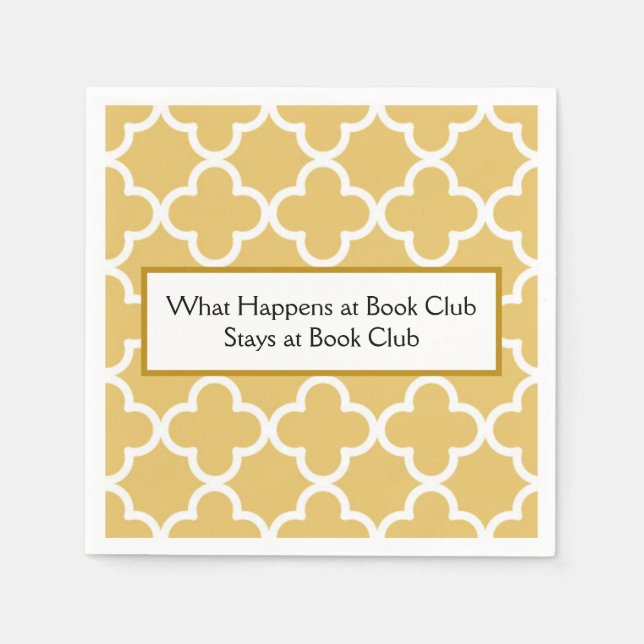 Book Club Cocktail Napkins Serviette (Vorderseite)