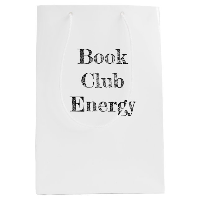 Book Club Energy Medium Geschenktasche Mittlere Geschenktüte (Vorderseite)