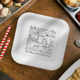 Book Club Event Personalized Pappteller