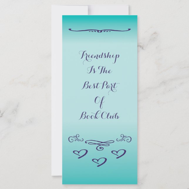Book Club - Freundschaftsbuchmarkierung (Rückseite)