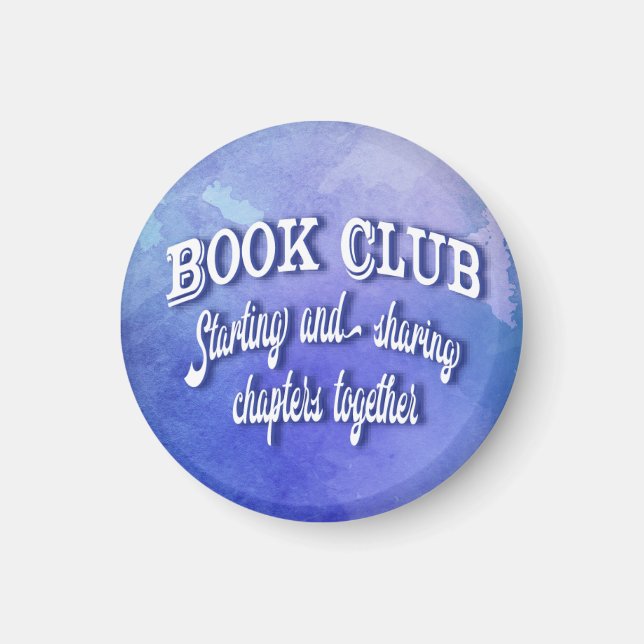 Book Club Friendship Moderne Typografie Magnet (Vorne)
