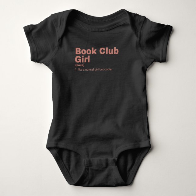 Book Club Girl - Book Club Baby Strampler (Vorderseite)