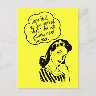 Book Club - I Hope - Retro Postkarte