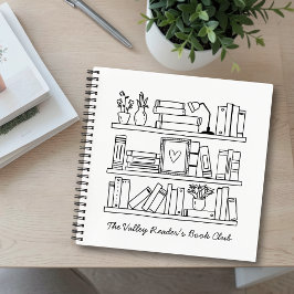 Book Club Member Personalized Gift Spiral Notebook Notizbuch