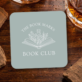 Book Club Name Personalized Event Rechteckiger Pappuntersetzer