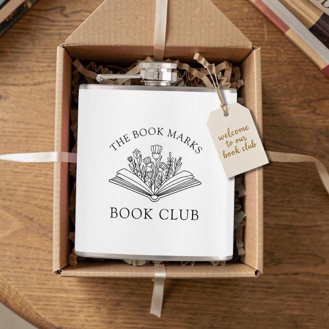 Book Club Name Personalized Gift Favor Flachmann (Von Creator hochgeladen)
