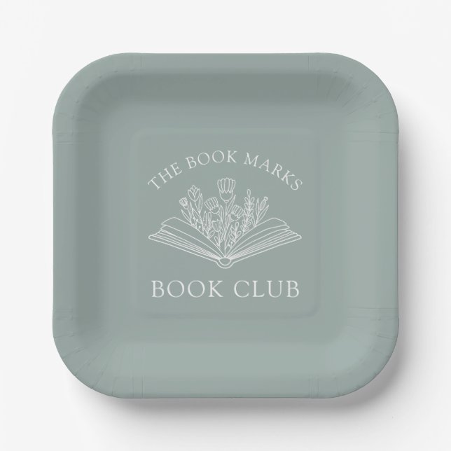 Book Club Name Personalized  Pappteller (Vorderseite)