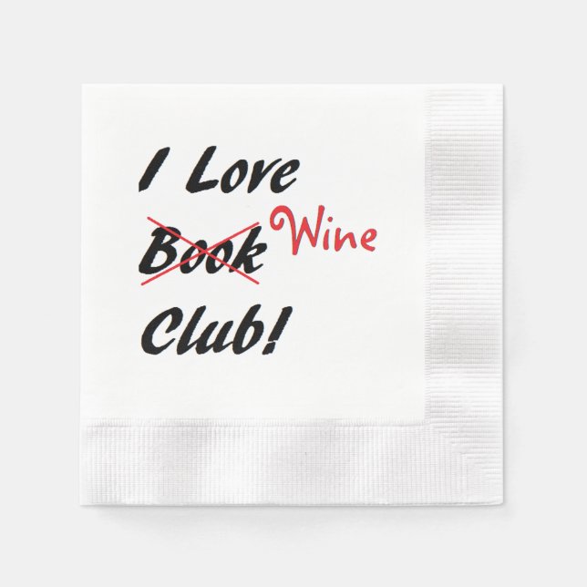 "Book Club" Papier Napkins Serviette (Vorderseite)