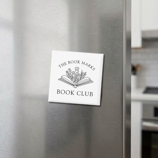 Book Club Personalized Floral Gift Magnet (Von Creator hochgeladen)