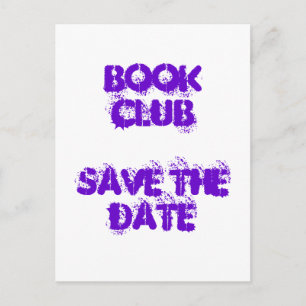 Book Club - Save the Date - Postkarte