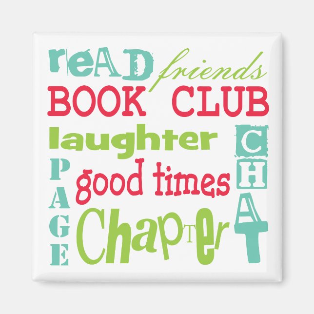 Book Club Subway Design by ArtinspiSpione Magnet (Vorne)