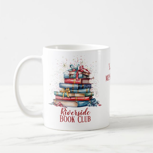 Book Club Weihnachten Individuelle Name Kaffeetasse (Links)