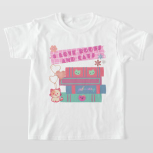 Book Coquette - Ich liebe Bücher & Katzen - Buchli T-Shirt