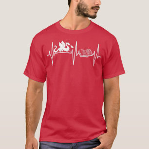 Book Dragon Funny Book Lover Fantasy Dragon Lover T-Shirt