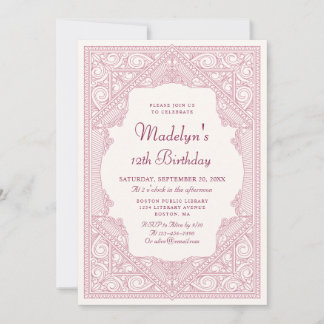 Book Fairy Tale Girls Geburtstag Einladung