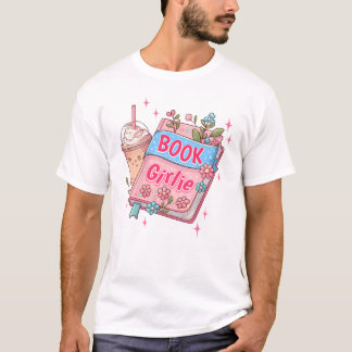 Book Girlie Coffee Tasse Lover Reader T-Shirt