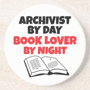 Book Lover Archivist Sandstein Untersetzer
