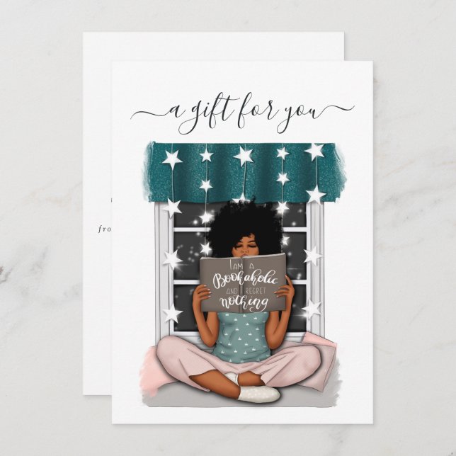 Book Lover Christmas Geschenkgutschein (Vorne/Hinten)