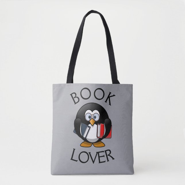 Book Lover — Designer Totbeutel (Vorderseite)