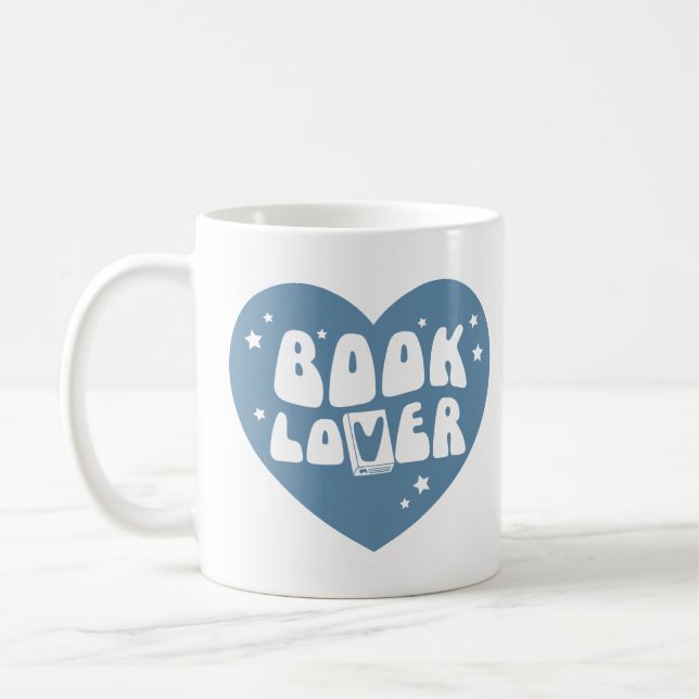 Book Lover Heart Kaffeetasse (Links)
