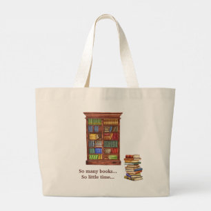 Book Lover Jumbo Tote Bag   2-seitige Gestaltung Stoffbeutel