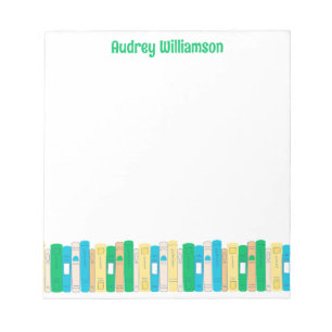 Book lover librarian name notizblock