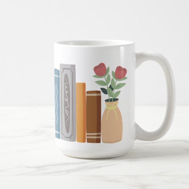 "Book Lover" Mug Kaffeetasse (Rechts)