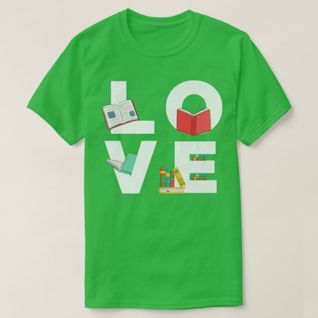 Book Lover Niedlich Book Reading Nerd T-Shirt (Design vorne)