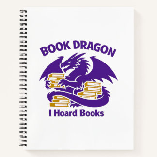 Book Lover Notebook | Book Dragon I Hoard Books Jo Notizbuch