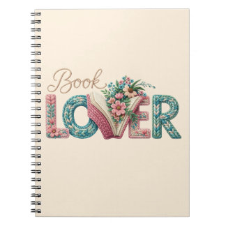 Book Lover Pastel Notebook Notizblock