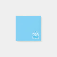 Book Lover Post It Notes / blau