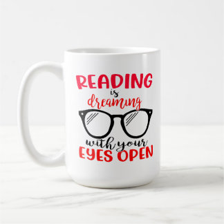 Book Lover Reading Glasses Nerd Bookworm Kaffeetasse