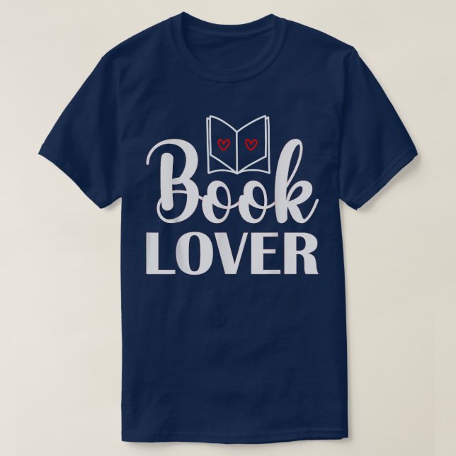 Book Lover  T-Shirt (Design vorne)