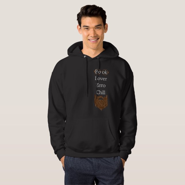 Book Lover Zero Chill Funny Reading Quote Hoodie (Vorne ganz)