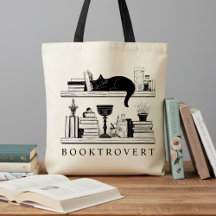 Book Lover's Booktrovert Black Cat