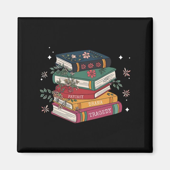 Book Lovers Fantasy Drama Tragedy Subtle 8647 Trum Magnet (Vorne)