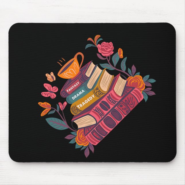 Book Lovers Fantasy Drama Tragedy Subtle 8647 Trum Mousepad (Vorne)