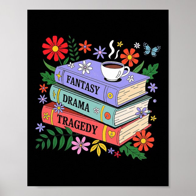 Book Lovers Fantasy Drama Tragedy Subtle 8647 Trum Poster (Vorne)
