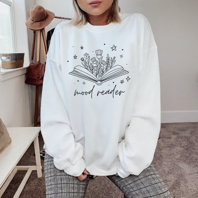 Book Lovers Mood Reader Ästhetik Sweatshirt (Von Creator hochgeladen)
