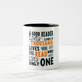 Book Lovers MUG Zweifarbige Tasse