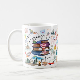 Book Lovers - Paradise is a Good Book Kaffeetasse