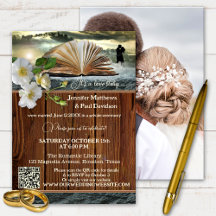 Book Lovers QR Code Foto nach Hochzeit