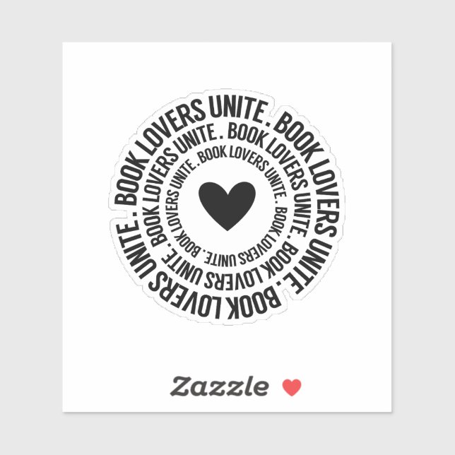 Book Lovers Unite Aufkleber (Blatt)