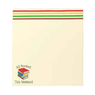 Book Lovers Weekend Notepad Notizblock