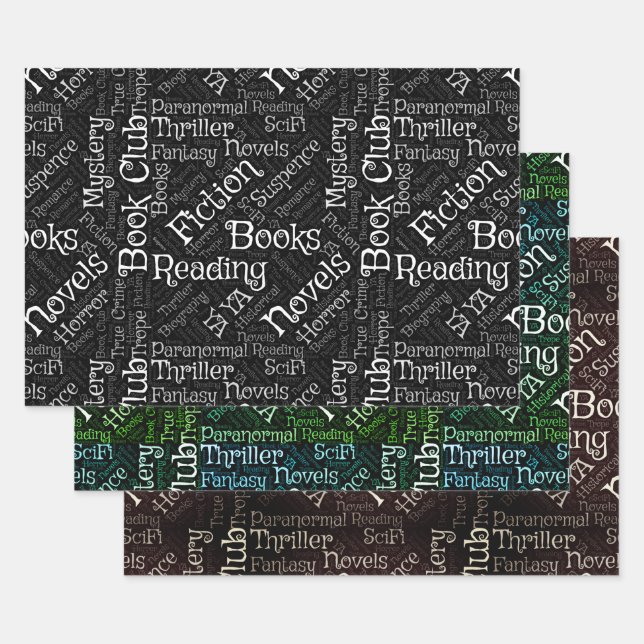 Book Lovers Word Cloud Geschenkpapier Set (Set)