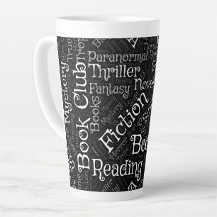 Book Lovers Word Cloud Milchtasse