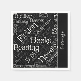 Book Lovers Word Cloud Serviette