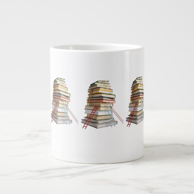 Book Mug Gifts for Book Lovers Jumbo-Tasse (Vorderseite)